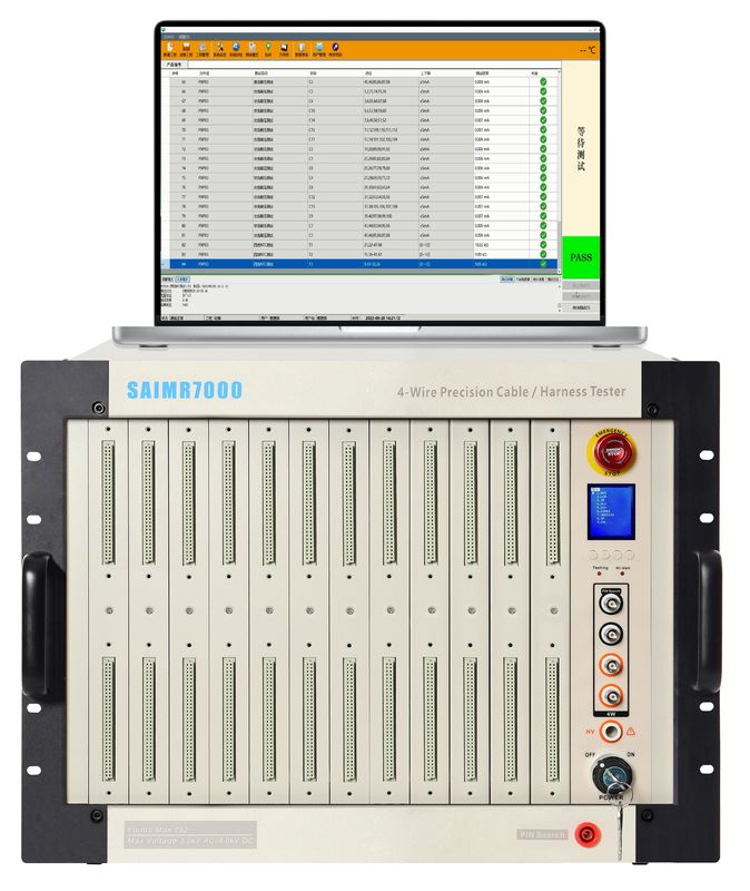 DC 抵抗電圧試験 30V-4000V ケーブル組立試験装置 16/32/48/64 PIN