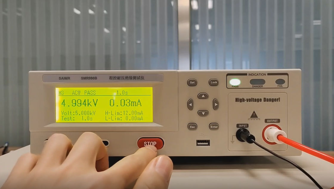 7.5kg ポータブル ヒポット テスト 隔熱 ヒポット 抵抗 電圧 テスト 弧検知機能 1〜9レベル