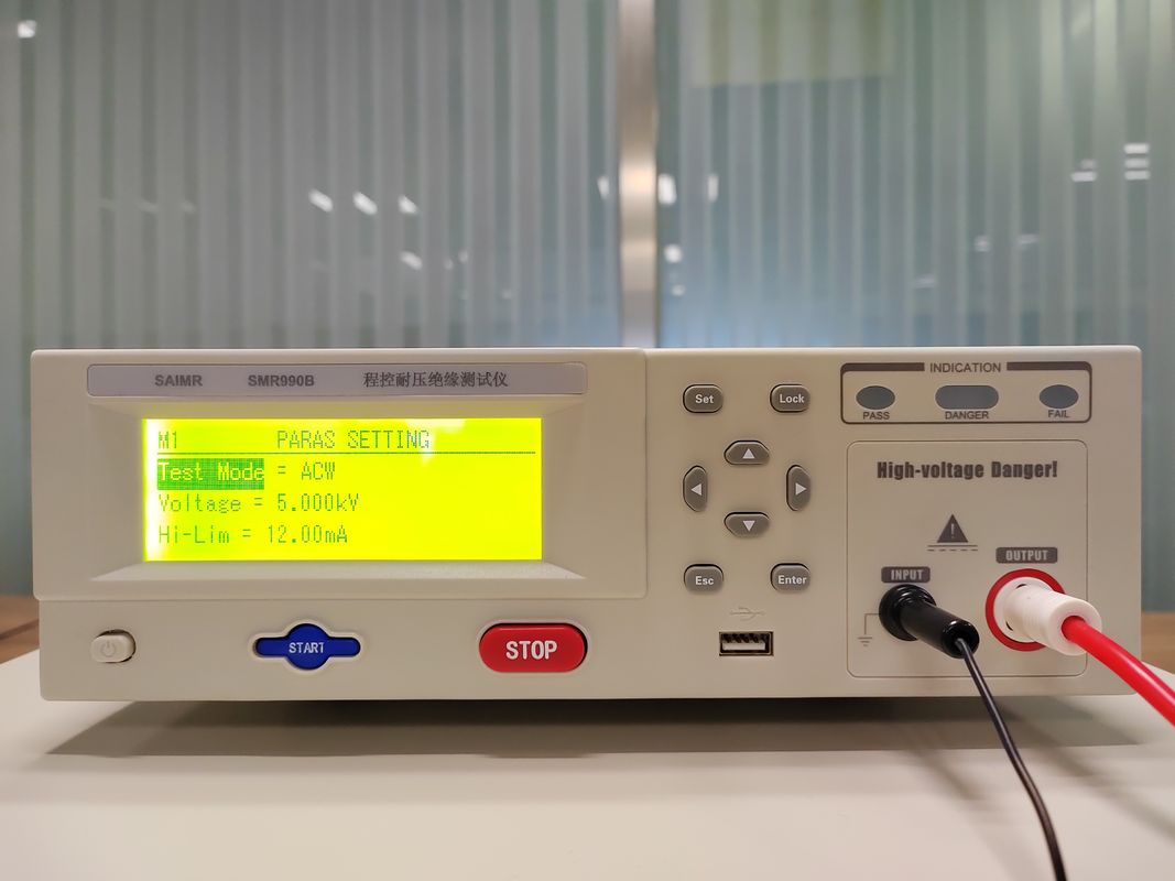 7.5kg ポータブル ヒポット テスト 隔熱 ヒポット 抵抗 電圧 テスト 弧検知機能 1〜9レベル