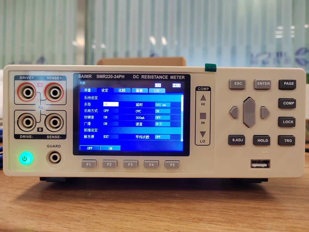ポータブルバッテリー電圧テスト DC巻き込み抵抗テスト 0.1 マイクロオームから3.3 メガオーム